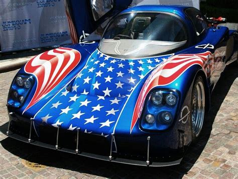 Patriotic Race Car Custom Classic Cars