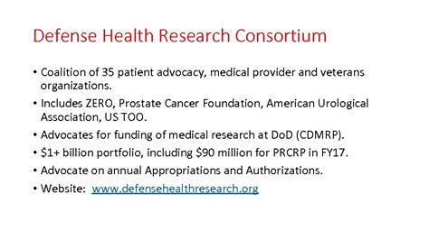 Congressionally Directed Medical Research Programs Brief Overview By