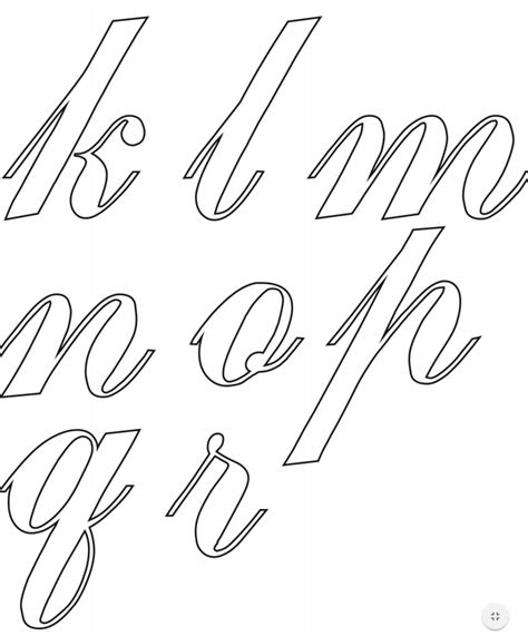 Alfabeto Cursivo Moldes Para Imprimir Tattoo Lettering Fonts