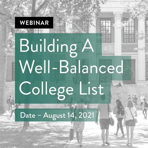 Building A Well Balanced College List Description — Ilumin Education