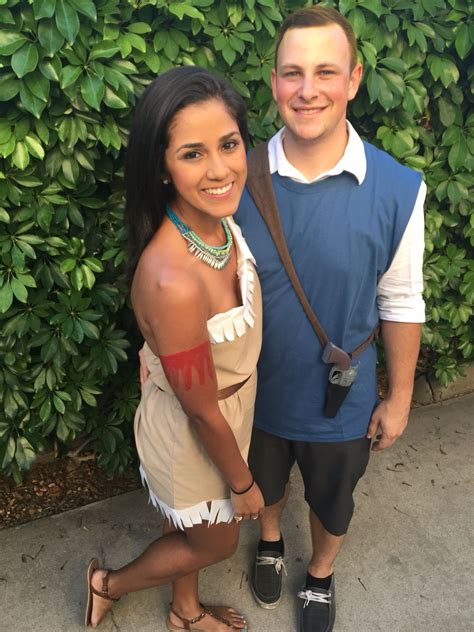 Cut out a yard of cotton cloth to make a superhero cape for your little one and watch them fight crime while trick or treating. Pocahontas and John Smith Costume | Couples costumes, Pocahontas halloween costume