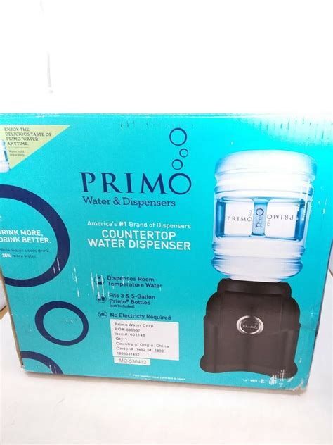 Primo Tabletop Water Dispenser Countertop Room Temperature Small Size 3
