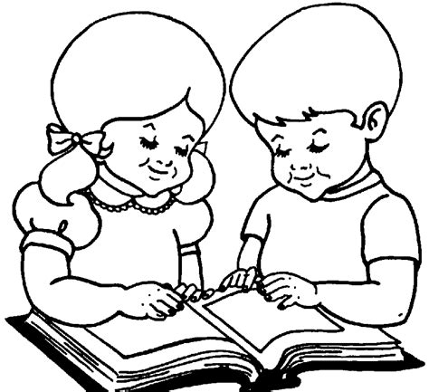 Free Child Reading Clipart Black And White Download Free Child Reading