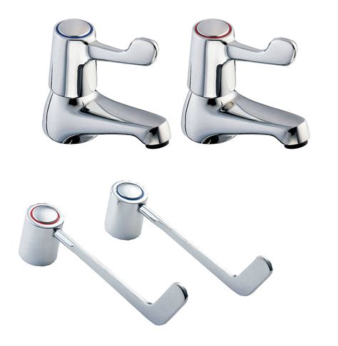 Deva Lever Action Basin Taps With 6 Inch Lever Dlv101