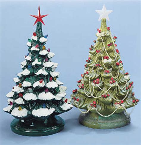 Cooks Arts And Crafts Shoppe Ceramic Tree Bulbs And