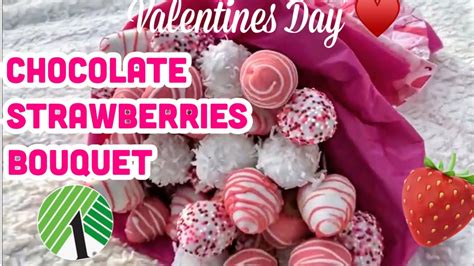How To Make Dollar Tree Valentines Chocolate Covered Strawberries