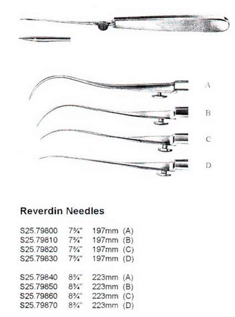 Desmarres Paracentesis Needle Straight Surgical Instruments