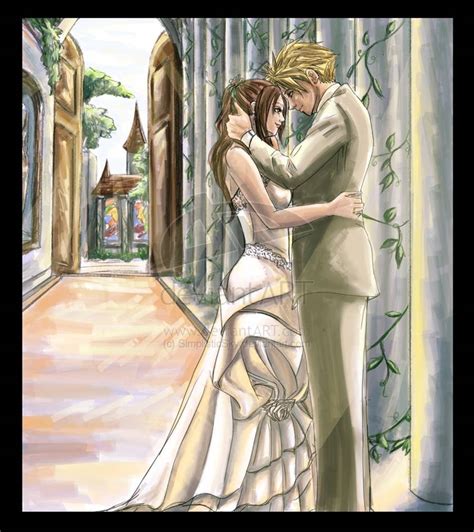 Cloud And Aerith June Wedding By Anangelkiss On Deviantart