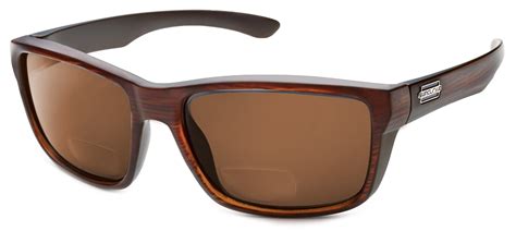 Suncloud Mayor Polarized Bi Focal Reading Sunglasses In Burnished Brown W Brown Lens 2 50