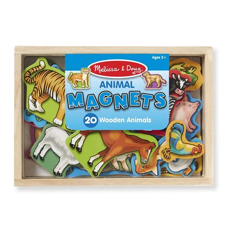 Melissa And Doug 20 Wooden Animal Magnets In A Box Buy Online In United