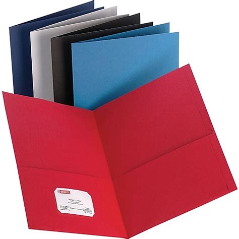 Staples® 2 Pocket Folder Assorted Colors Staples