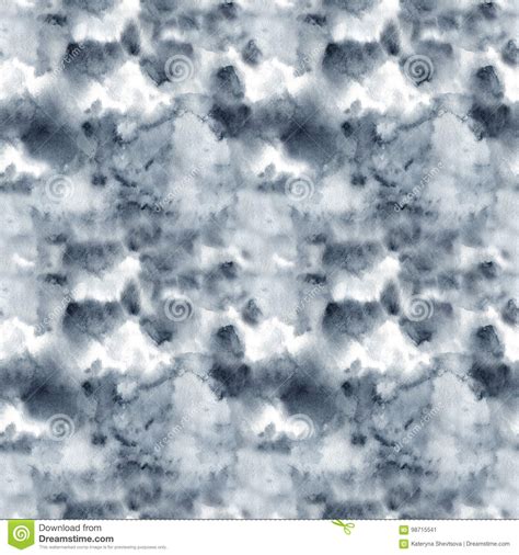 Abstract Watercolor Seamless Pattern Background Mystic Misty Sky Stock