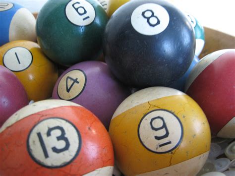 The amount of balls used in pool depends on which pool game you're playing. Scratched: Billiards Balls