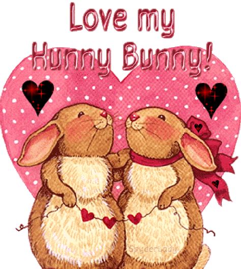 love my hunny bunny hunny bunny bunny animated valentines