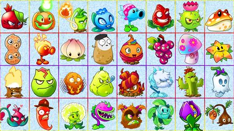 All Plants From Plants Vs Zombies 2