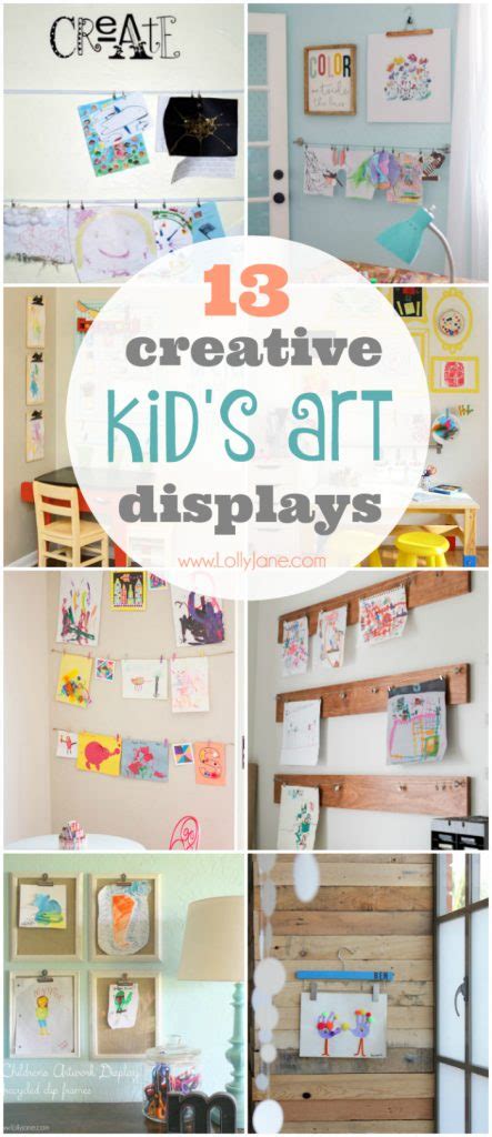 Creative Ways To Display Kids Artwork Lolly Jane