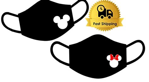 Disney Face Mask Mickey Mouse Face Mask Minnie Face Mask Etsy