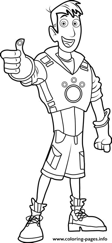 Wild Kratts Coloring Page Printable