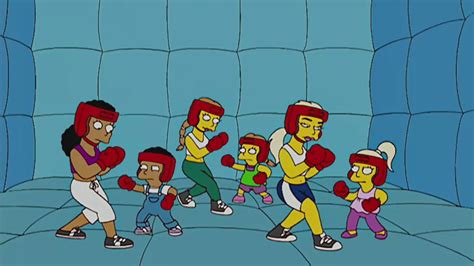 Cartoon Girls Boxing Database The Simpsons Season 19 Episode 7
