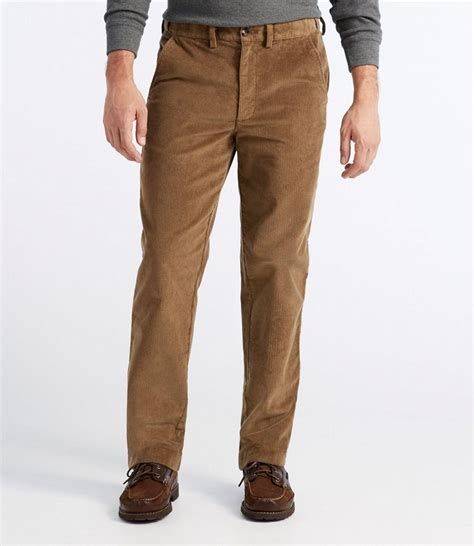 Mens Llbean Stretch Country Corduroy Pants Natural Fit Hidden