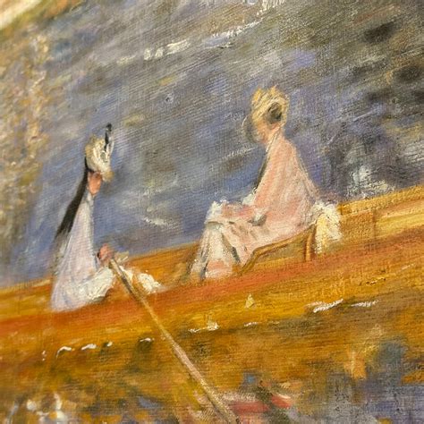The Skiff La Yole Oil Painting After Pierre Auguste Renoir Framed 47