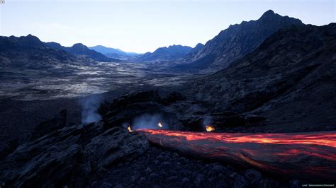 Lava World Landscape In Environments Ue Marketplace