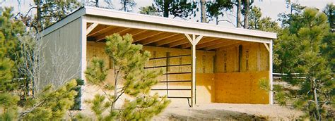 Also commonly known as a stable, loafing sheds have always been a staple for farm owners everywhere. Colorado Barns Loafing Sheds - Colorado Barns | Falcon, Colorado