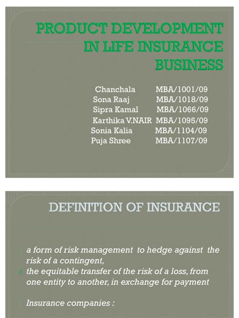 Business life insurance, and insurance for those who are important in the company, can keep everything in the green if something business life insurance. PRODUCT DEVELOPMENT IN LIFE INSURANCE BUSINESS