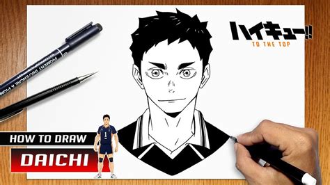 How To Draw Daichi Sawamura From Haikyuu To The Top Youtube