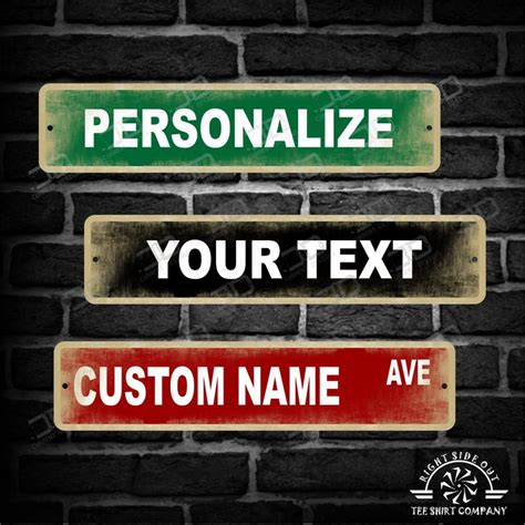 Custom Personalized Street Sign Your Name Street Sign Etsy Custom