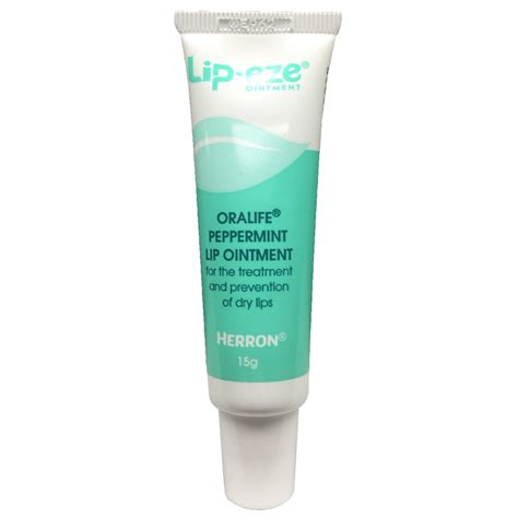 Lip Eze Peppermint Lip Ointment Oralife 15g Tube Herron Sss Australia