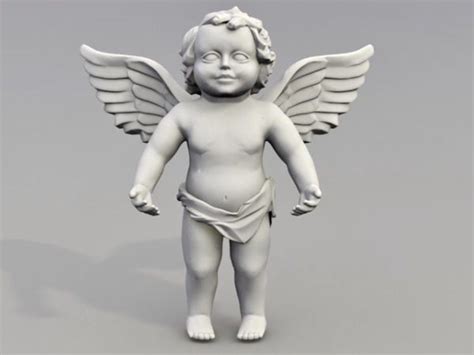 Roman Cherub Angel Statue Free 3d Model Max Vray Open3dmodel