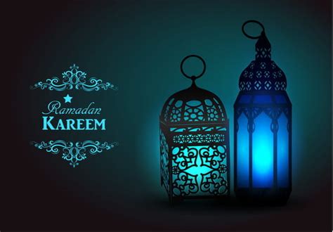 Ramadan Kareem Background With Arabic Lamps Vector 10 Eps Uidownload