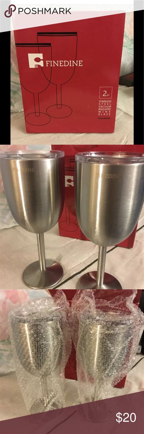 Nib Finedine Insulated Wine Steel Glasses Wine Insulated Coupe Glass
