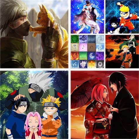 A wide selection of your favorite cartoon inspired characters all done up in diamonds. Full Square 5d Diamond Painting Naruto Anime Diamond ...