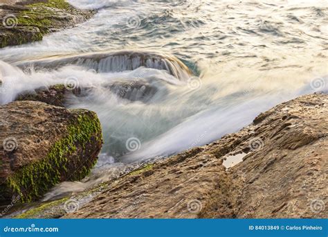 Water Dripping Between Rocks Stock Image Image Of Natural Summer