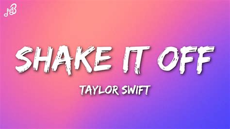 Taylor Swift Shake It Off Lyrics Youtube