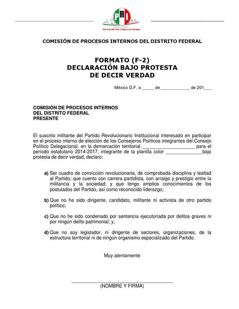 5 Carta De Manifiesto De Decir Verdad 2023 Institutefor