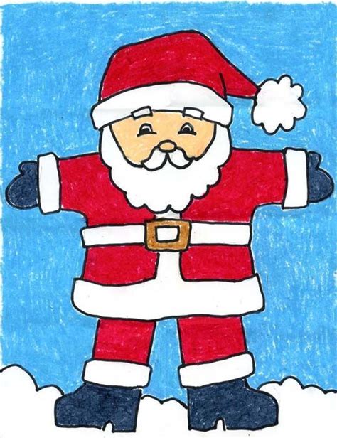 How to Draw Santa Claus | Art Projects for Kids. #howtodraw #santaclaus