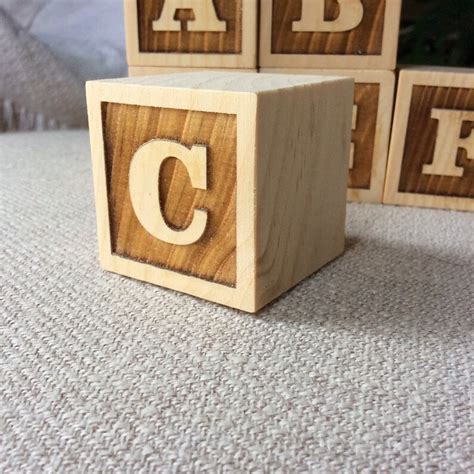 Wooden Letter Blocks Custom Wooden Baby Blocks Alphabet Etsy New Zealand