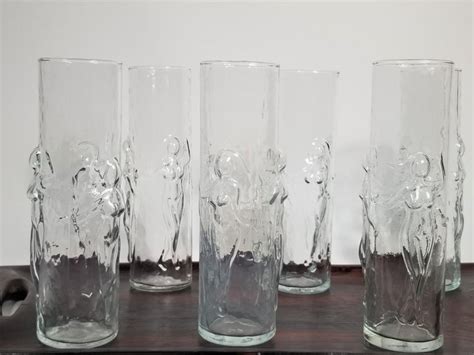 Libbey Figural 1960s Midcentury Glassware Barware Set Of 6 At 1stdibs