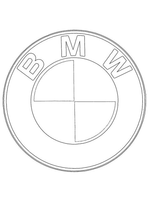 BMW logo Bmw logo, Logos, Coloring pages