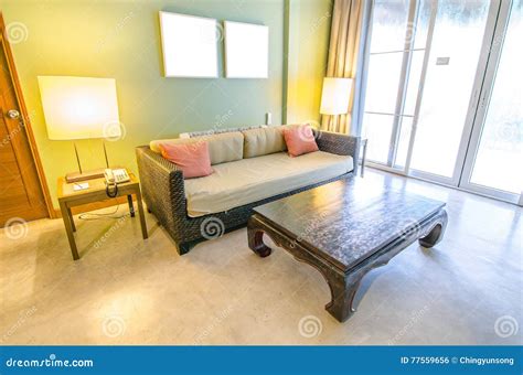 Classic Sofa In A Stylish Hotel Room Stock Photo Image Of Elegant