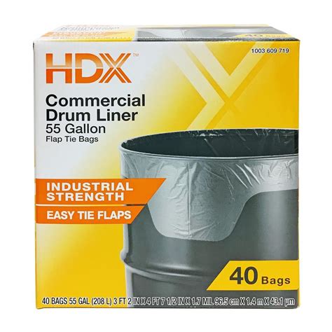 Hdx 55 Gallon Trash Bags