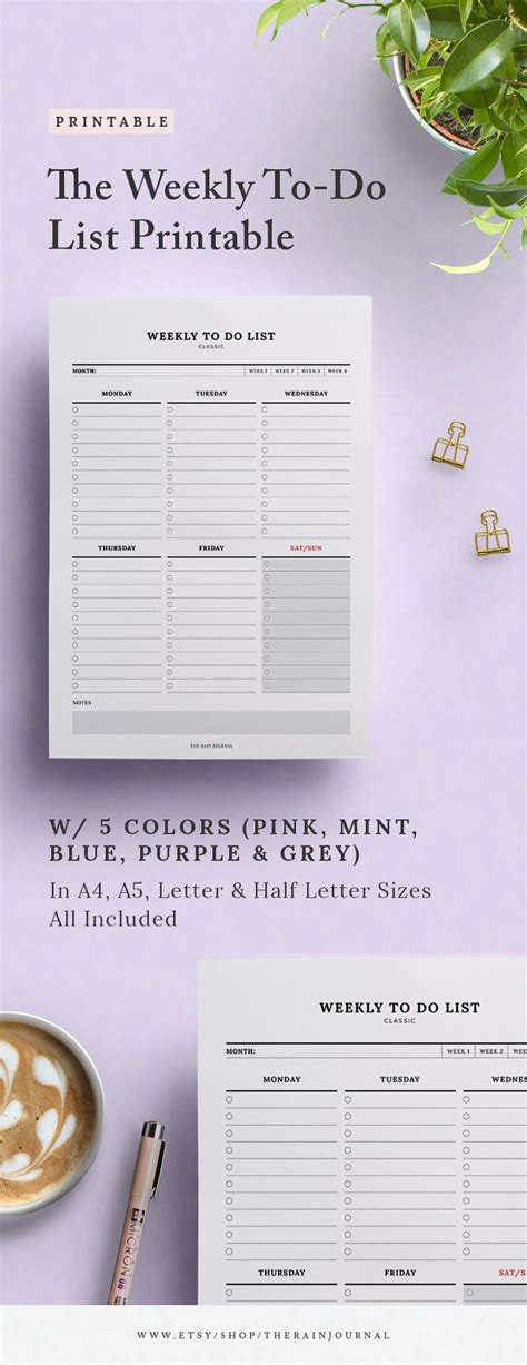 Weekly To Do List Weekly Planner Printable To Do Lists Printable Sexiz Pix