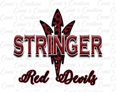 Stringer Attendance Center Red Devils Sublimation Digital Etsy