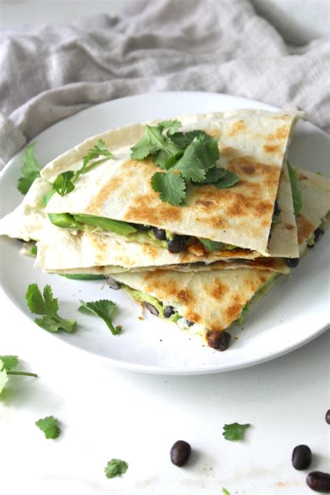 Avocado Black Bean Quesadillas This Savory Vegan