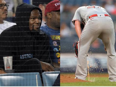 Kevin Durant Smiled As An Angels Pitcher Vomited On The Mound At Yankee