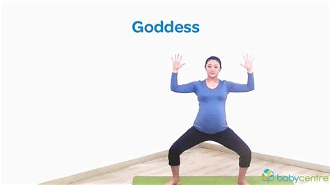 We can use it as a celebration of our feminine energy and to awaken. Pre-natal yoga - 2nd and 3rd trimester: Goddess pose - YouTube