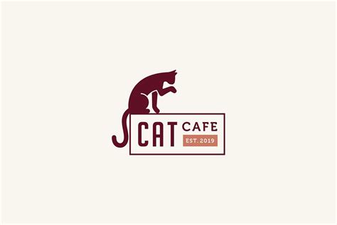 Cat Cafe Logo Pet Shop Logo Design Pet Shop Logo Cafe Logo